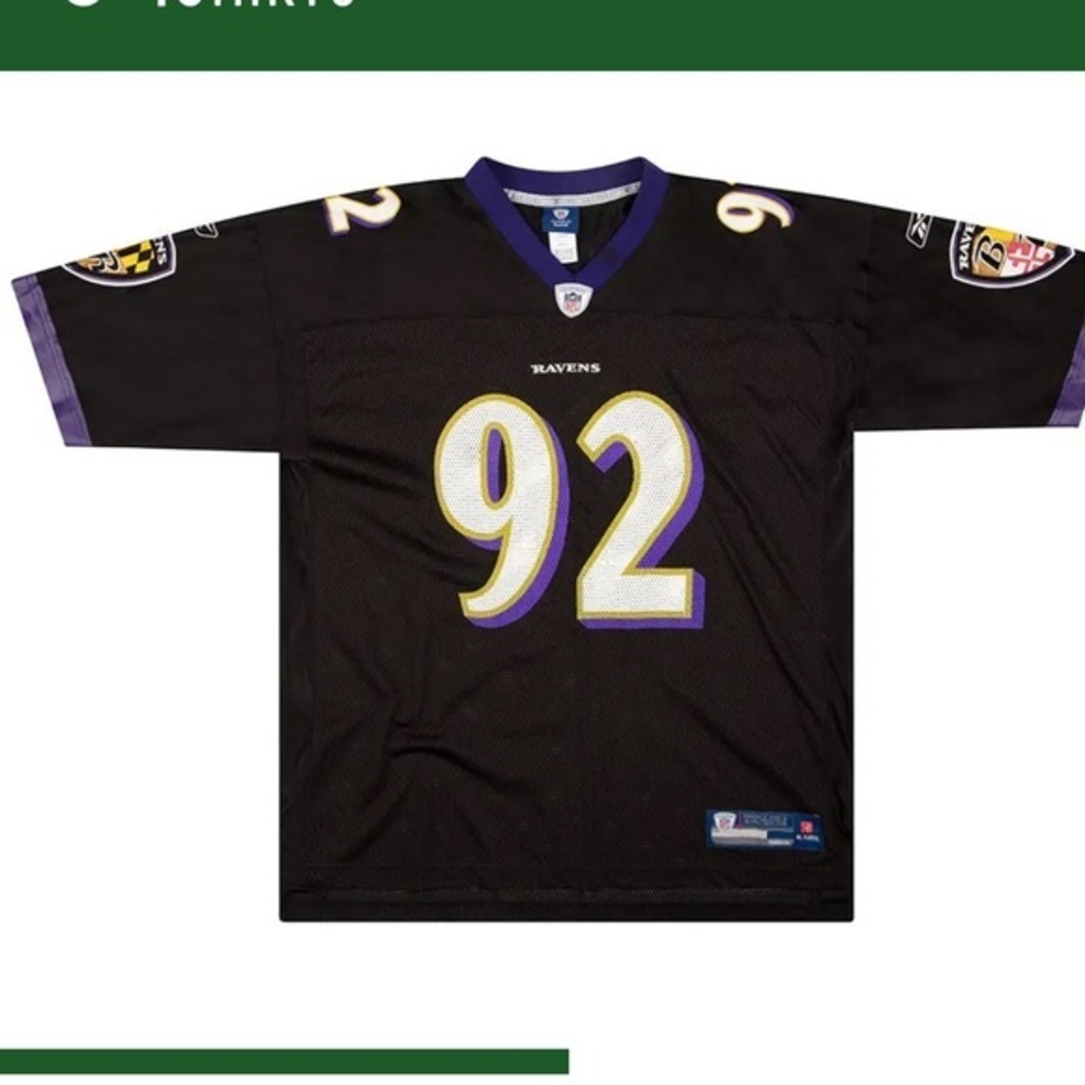 Baltimore Ravens Ngata #92 Reebok On Field Jersey kids XL - Picture 1 of 6